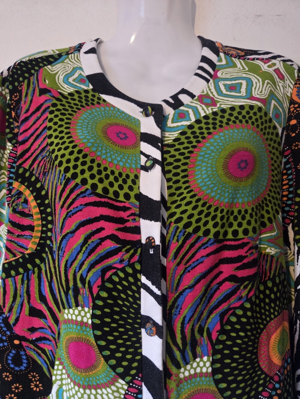 Joseph Ribkoff Abstract Print Cardigan/Top